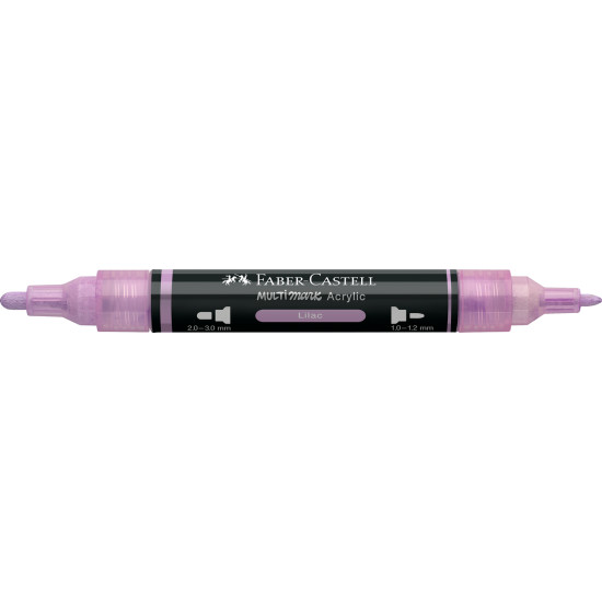 Akrila marķieris Faber-Castell Multimark SP, 1-3mm, konisks, divpusējs, 239