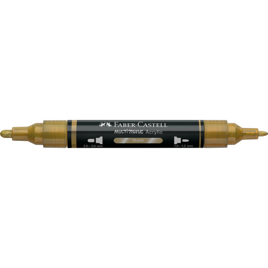 Akrila marķieris Faber-Castell Multimark SP, 1-3mm, konisks, divpusējs, 250