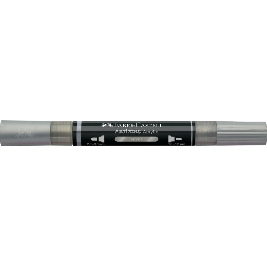 Akrila marķieris Faber-Castell Multimark SP, 1-3mm, konisks, divpusējs, 251