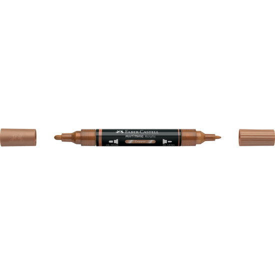 Akrila marķieris Faber-Castell Multimark SP, 1-3mm, konisks, divpusējs, 252