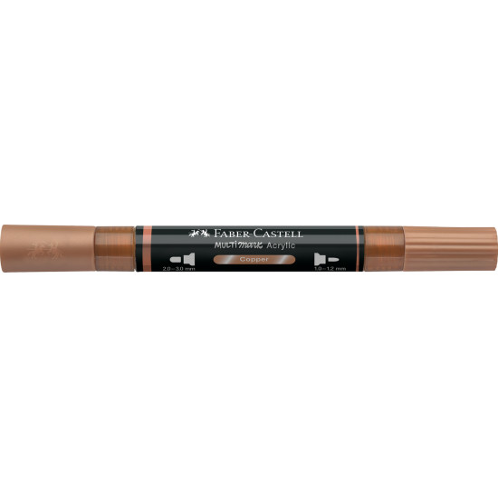 Akrila marķieris Faber-Castell Multimark SP, 1-3mm, konisks, divpusējs, 252