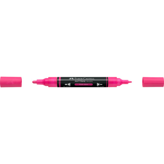 Akrila marķieris Faber-Castell Multimark SP, 1-3mm, konisks, divpusējs, 253