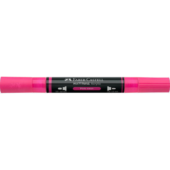 Akrila marķieris Faber-Castell Multimark SP, 1-3mm, konisks, divpusējs, 253
