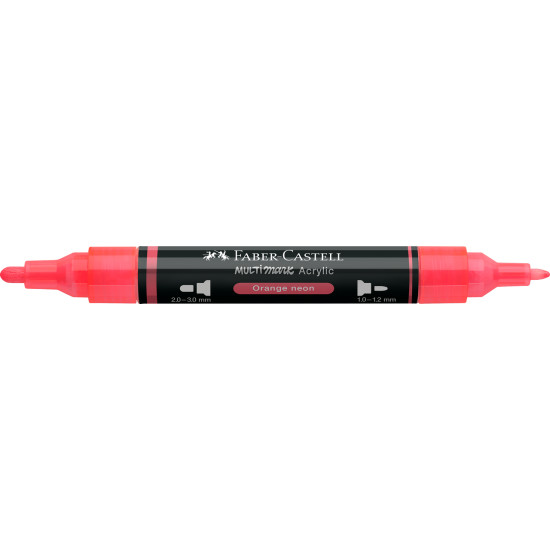 Akrila marķieris Faber-Castell Multimark SP, 1-3mm, konisks, divpusējs, 255