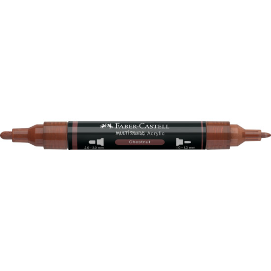 Akrila marķieris Faber-Castell Multimark SP, 1-3mm, konisks, divpusējs, 378