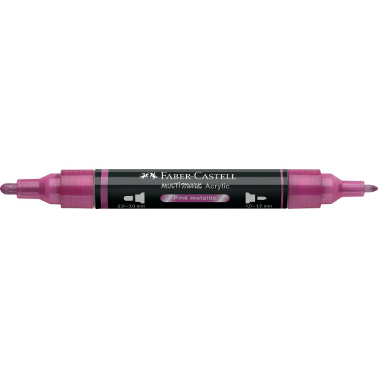 Akrila marķieris Faber-Castell Multimark SP, 1-3mm, konisks, divpusējs, 290