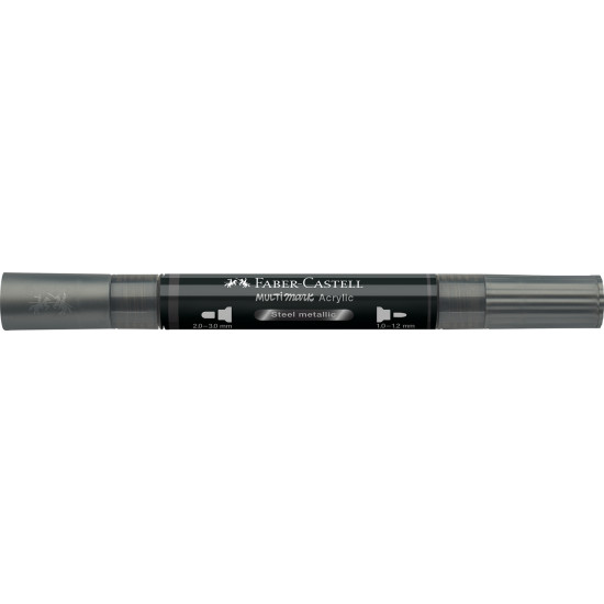 Akrila marķieris Faber-Castell Multimark SP, 1-3mm, konisks, divpusējs, 297