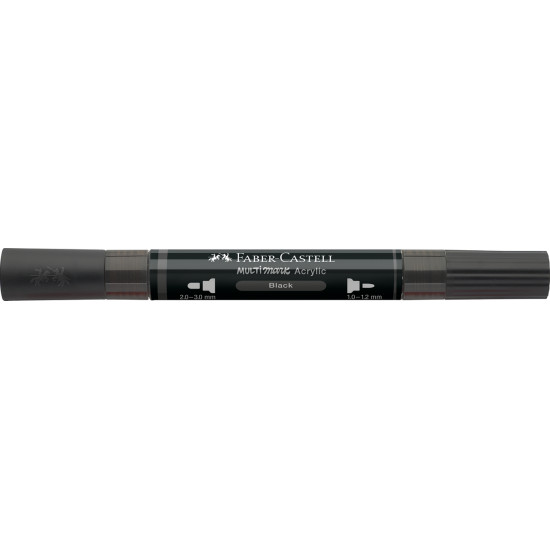 Akrila marķieris Faber-Castell Multimark SP, 1-3mm, konisks, divpusējs, 199