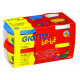 Plastilīns Fila Giotto Bebe, 4x100g, dzeltens/zils/sarkans/balts