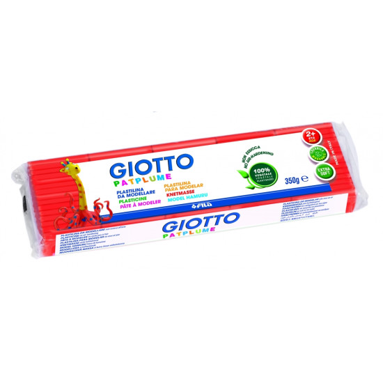 Plastilīns Fila Giotto Patplume 350g, sarkans