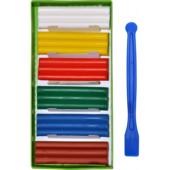 *Plastilīns Gamma Pchelka, 6 krāsas, vaska, mīksts
