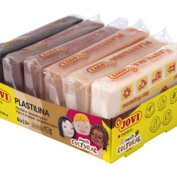 Plastiliīns Jovi Multicultural, 50g, 6 krāsas