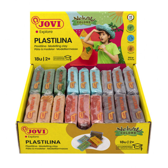 Plastiliīns Jovi Nature, 50g, 18 krāsas