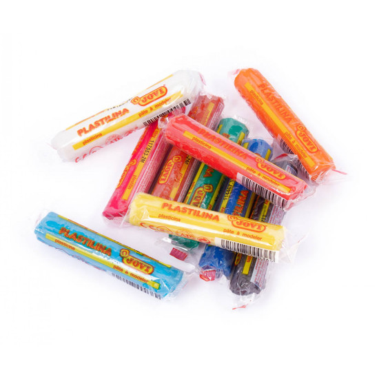 Plastilīns Jovi 15g, 8 pamatkrāsas + 2 luminscējošas