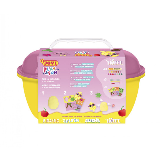 Modelēšanas masas komplekts Jovi Play&Fun Sweet, 24 krāsas