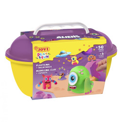 Modelēšanas masas komplekts Jovi Play&Fun Aliens, 24 krāsas