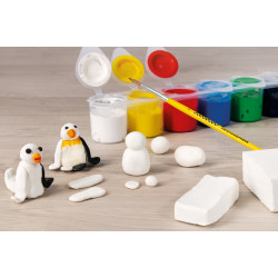 Modelēšanas māls EberhardFaber Kids 1kg, balta