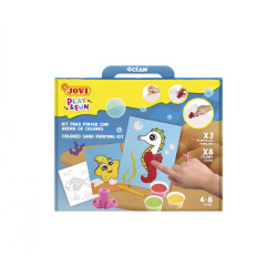 Smilšu krāsošanas komplekts JOVI PLAY & FUN OKEĀNS
