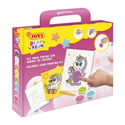 Smilšu krāsošanas komplekts JOVI PLAY & FUN VIENRADZIS