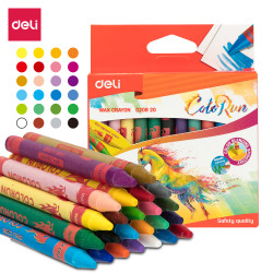 Vaska krītiņi Deli Colorun, 24 krāsas