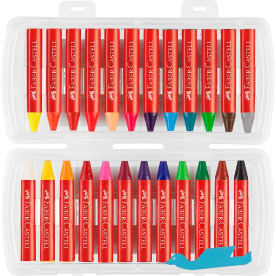Vaska krītiņi Faber-Castell Jumbo 24 krāsas