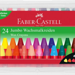 Vaska krītiņi Faber-Castell Jumbo 24 krāsas