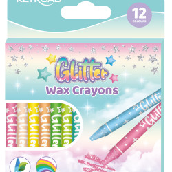 Vaska krītiņi Keyroad Glitter 12 krāsas