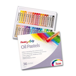 Масляные пастели Pentel PHN-36, Multicolor, Обширная цветовая гамма