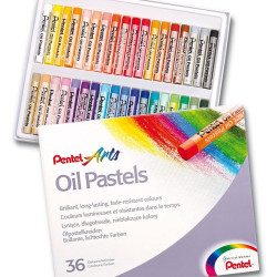 Eļļas krītiņi Pentel Oil Pastels, 36 krāsas