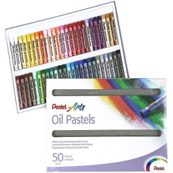 Eļļas krītiņi Pentel Oil Pastels, 50 krāsas