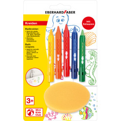 Мелки для ванны Eberhard Faber Mini Kids, Multicolor, Легко смываются
