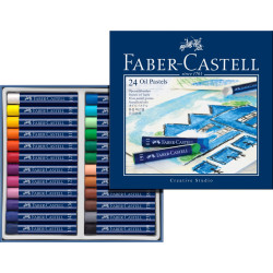 Eļļas pasteļkrītiņi Faber Castel, 24 krāsas