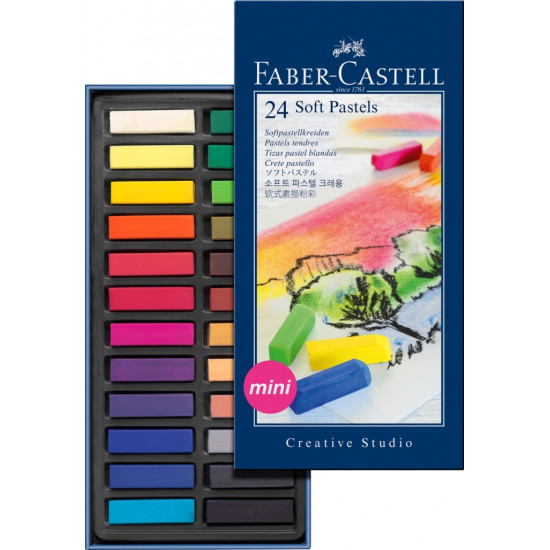 Pasteļkrītiņi Faber Castel Mini 24 krāsas
