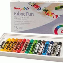 Auduma pasteļkrītiņi Pentel ARTS, 15 krāsas