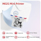 Uzlīmju printeris M02s TT 300dpi, bluetooth savienojums, pārnēsājams, rozā