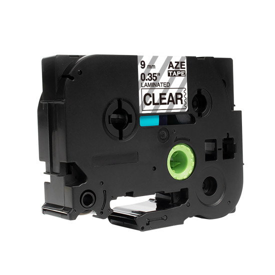 Alternatīva marķēšanas lente Brother TZe-121, 9mm x 8m, melns uz caurspīdīga