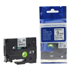 Alternatīva marķēšanas lente Brother TZe-221, 9mm x 8m, melns uz balta