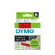 Marķēšanas lente DYMO D1 12mmx7m melna/sarkana