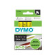 Marķēšanas lente Dymo D1,19mmx7m, melns teksts uz dzeltena 45808