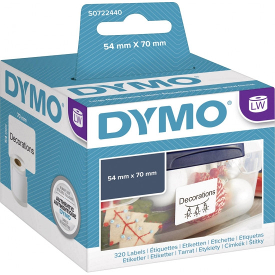 Этикетки DYMO LabelWriter Multi-Purpose Легкое отклеивание, White