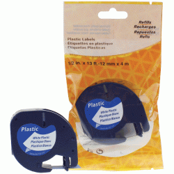 *Marķ.lente LT ekvivalents, plastikāta, 12mm*4m, melna/balta