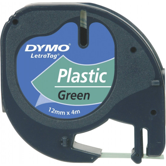 *Marķēšanas lente DYMO LetraTag 12mmx4m zaļa