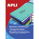 Pašlīmējošas uzlīmes Apli 1224 A4, 24gab/loksnē, 70x37mm, 20 loksnes, ūdensizturīgas, matētas, caurspīdīgas