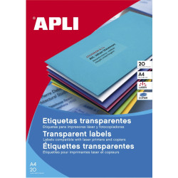Этикетки Apli 1225, Transparent, Всепогодные
