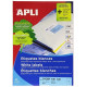 Этикетки Apli 1281, White, Постоянный клей