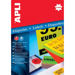 Этикетки Apli 2875, Fluorescent Orange, High-Visibility