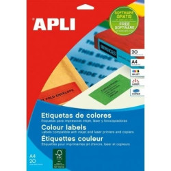 Pašlīmējošas uzlīmes Apli 11684 A4, 1gab/loksnē,  170x257mm, 10 loksnes, baltas