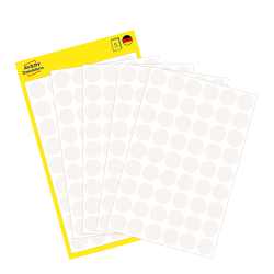 Marķēšanas  uzlīmes Awery Zweckform 3145, Ø12mm, apaļas, 270gab/iep., baltas