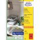 Pašlīmējošas uzlīmes Awery Zweckform 3452, 105x37mm, 16 gab/loksnē, 100 lapas, sarkanas