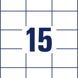 Pašlīmējošas uzlīmes Awery 3669, 70x50,8mm, 15 gab/loksnē, 100 lapas, baltas